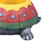 Succulent Planter Tortoise Shape Drainage Holes Stable Base Durable Resin Flower Pot for Cactus Plant Micro Landscape