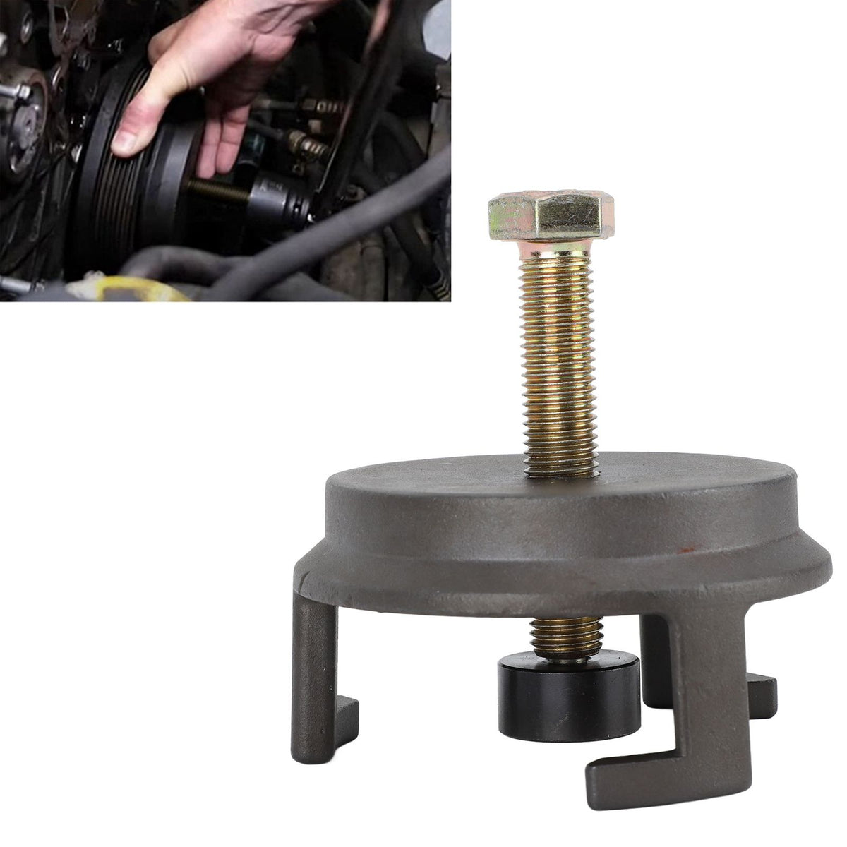 25264 Harmonic Balancer Puller High Hardness Quickly Remove Crank Pulley Puller for Automotive Replacement