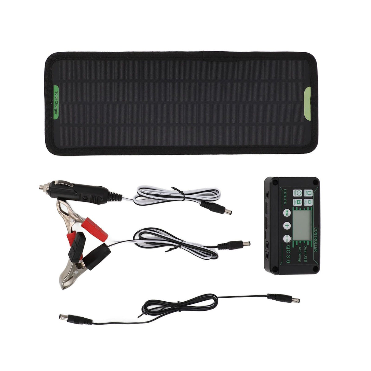 12V 10W MPPT Solar Charge Controller Power Loss Prevention Waterproof 12V Solar Panel Battery Charger Controller Black