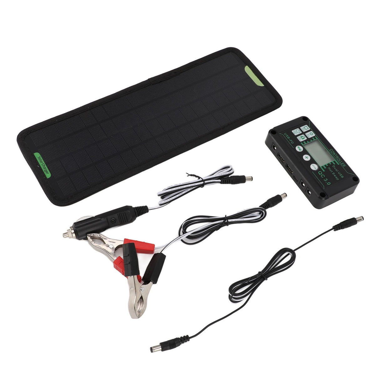 12V 10W MPPT Solar Charge Controller Power Loss Prevention Waterproof 12V Solar Panel Battery Charger Controller Black