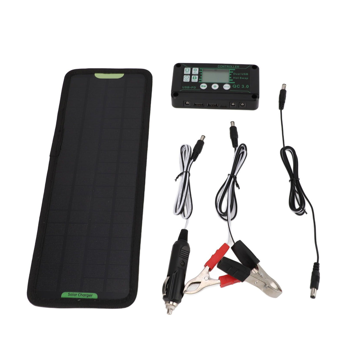12V 10W MPPT Solar Charge Controller Power Loss Prevention Waterproof 12V Solar Panel Battery Charger Controller Black