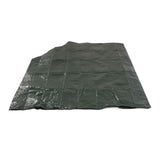 2 Seater Outdoor Swing Cover Sunscreen Rainproof PE Patio Swing Chair Cover with Double Zipper - Rear View