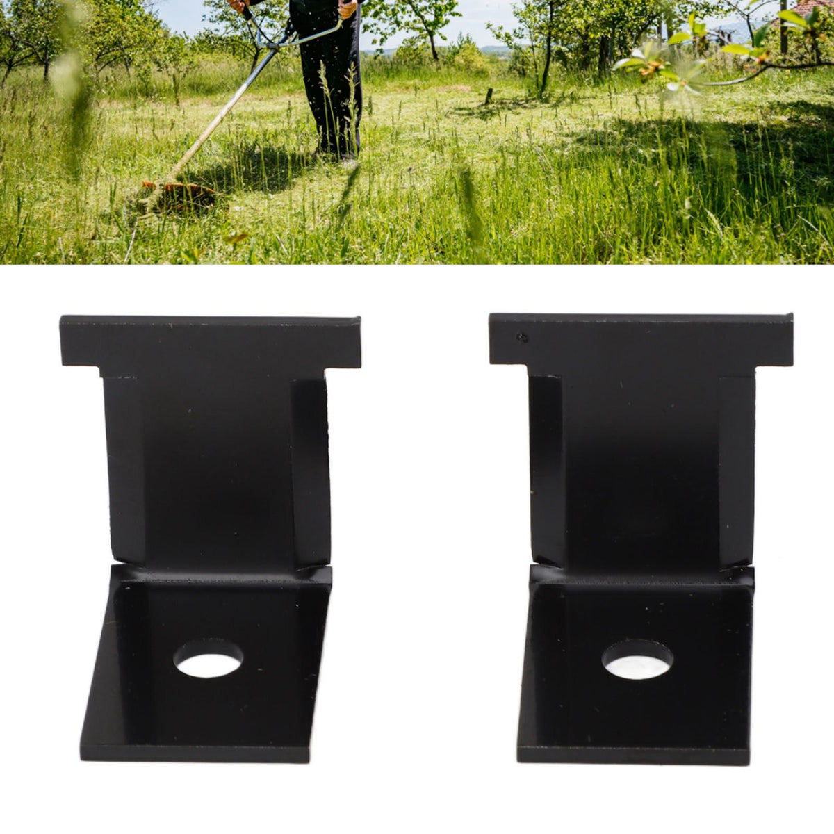 2pcs Trimmer Line Knife Cutter Carbon Steel Low Noise Safe String Trimmer Line Cut Off Blade for Home Commercial Use