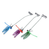 Dragonfly Clip Fake Dragonfly Pole Clips Natural Organic Concept 3D Dragonfly Garden Decor for Family Garden Potted Flowers Lawn House Statue 3Pcs