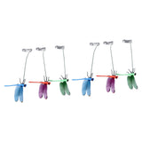 Dragonfly Clip Fake Dragonfly Pole Clips Natural Organic Concept 3D Dragonfly Garden Decor for Family Garden Potted Flowers Lawn House Statue 6Pcs