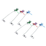 Dragonfly Clip Fake Dragonfly Pole Clips Natural Organic Concept 3D Dragonfly Garden Decor for Family Garden Potted Flowers Lawn House Statue 6Pcs
