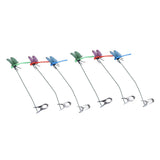 Dragonfly Clip Fake Dragonfly Pole Clips Natural Organic Concept 3D Dragonfly Garden Decor for Family Garden Potted Flowers Lawn House Statue 6Pcs