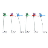 Dragonfly Clip Fake Dragonfly Pole Clips Natural Organic Concept 3D Dragonfly Garden Decor for Family Garden Potted Flowers Lawn House Statue 6Pcs