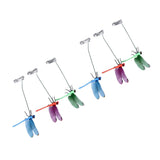 Dragonfly Clip Fake Dragonfly Pole Clips Natural Organic Concept 3D Dragonfly Garden Decor for Family Garden Potted Flowers Lawn House Statue 6Pcs