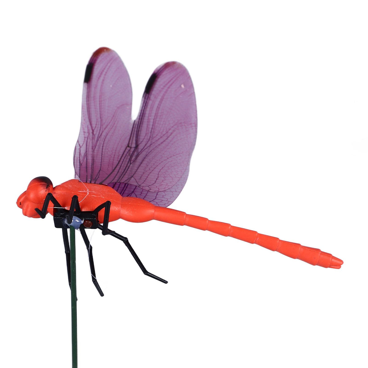 Dragonfly Clip Fake Dragonfly Pole Clips Natural Organic Concept 3D Dragonfly Garden Decor for Family Garden Potted Flowers Lawn House Statue 6Pcs