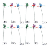 Dragonfly Clip Fake Dragonfly Pole Clips Natural Organic Concept 3D Dragonfly Garden Decor for Family Garden Potted Flowers Lawn House Statue 12Pcs