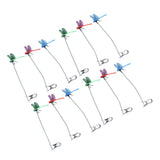 Dragonfly Clip Fake Dragonfly Pole Clips Natural Organic Concept 3D Dragonfly Garden Decor for Family Garden Potted Flowers Lawn House Statue 12Pcs - Extra Image