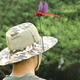 Dragonfly Clip Fake Dragonfly Pole Clips Natural Organic Concept 3D Dragonfly Garden Decor for Family Garden Potted Flowers Lawn House Statue 12Pcs