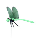 Dragonfly Clip Fake Dragonfly Pole Clips Natural Organic Concept 3D Dragonfly Garden Decor for Family Garden Potted Flowers Lawn House Statue 12Pcs - Extra Image