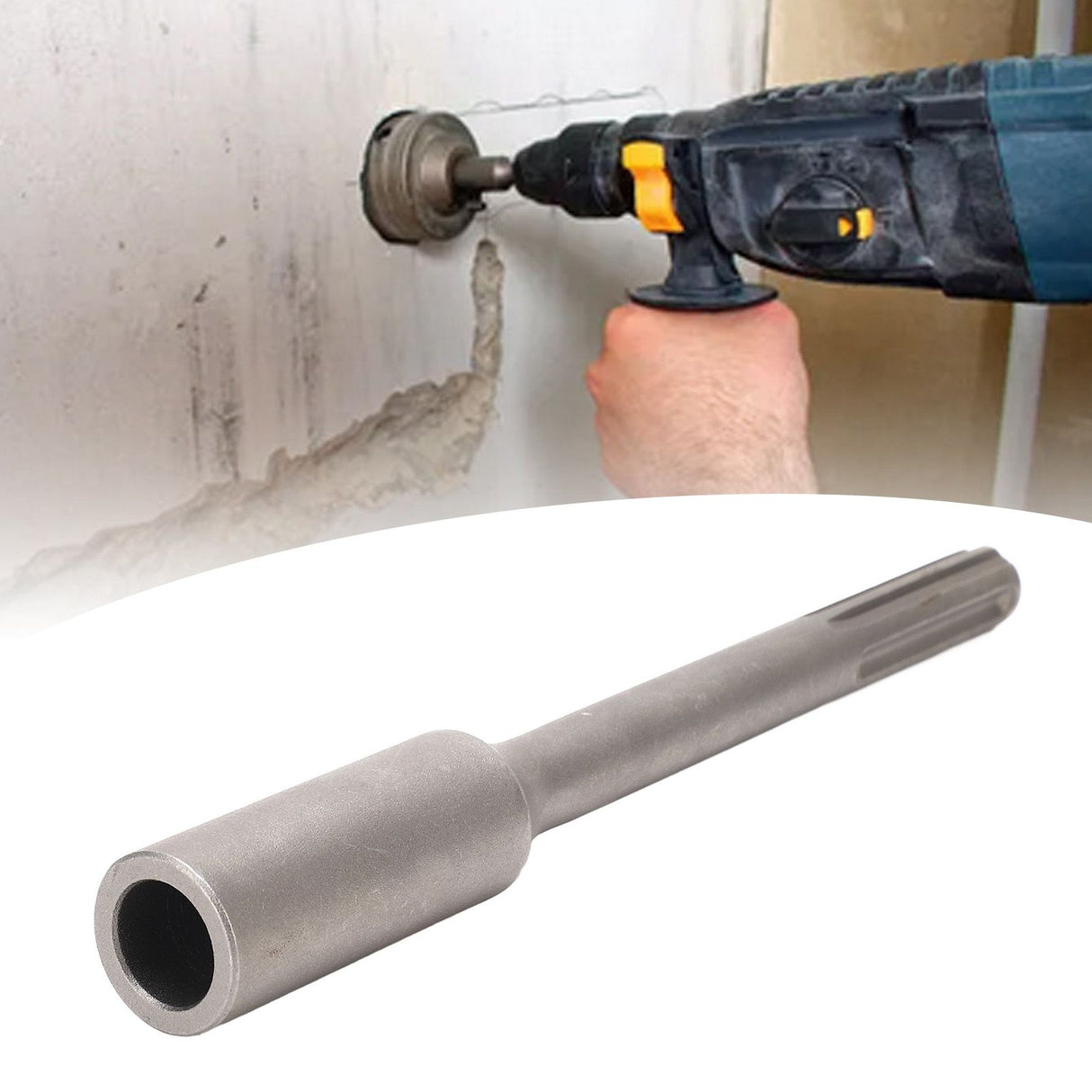 for SDS Maximum Shank Ground Rod Driver Steel 5 Pits T Post Driver Post Hammer 25cm Length