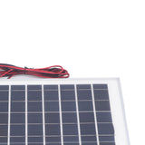 Solar Panel Kit 50W 18V with MPPT Waterproof Charge Controller 3meter Battery Clamp for Outdoor RV Boat Trailer Camper
