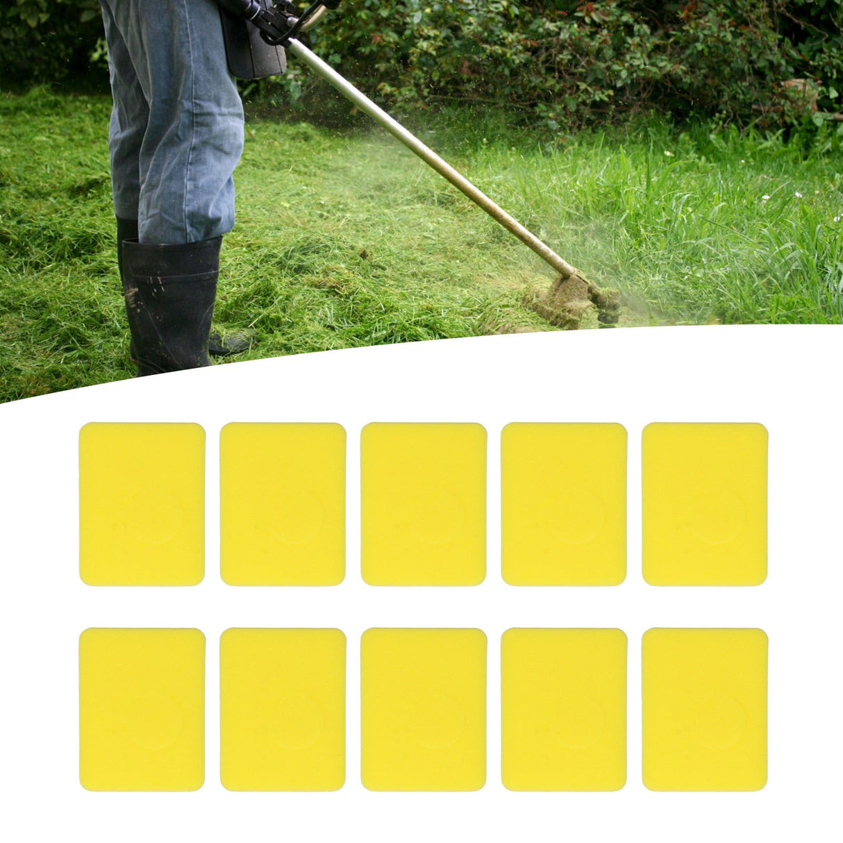 10Pcs Air Filter Cotton Engine Lawn Mower Filter Cotton 799579 for 5434 4248 08P502 30‑183 102‑573 09P602 09P702
