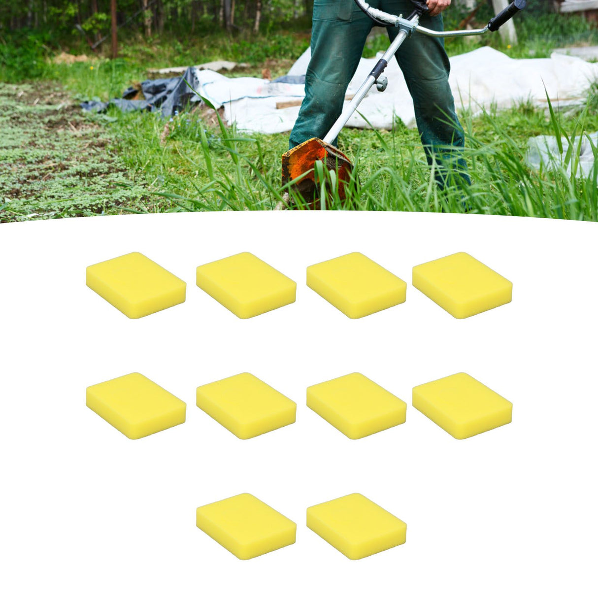 10Pcs Air Filter Cotton Engine Lawn Mower Filter Cotton 799579 for 5434 4248 08P502 30‑183 102‑573 09P602 09P702