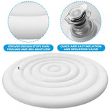 4.5 Ft Inflatable Hot Tub Cover Foldable Energy Saving Lid for Round Outdoor Inflatable Hot Tubs