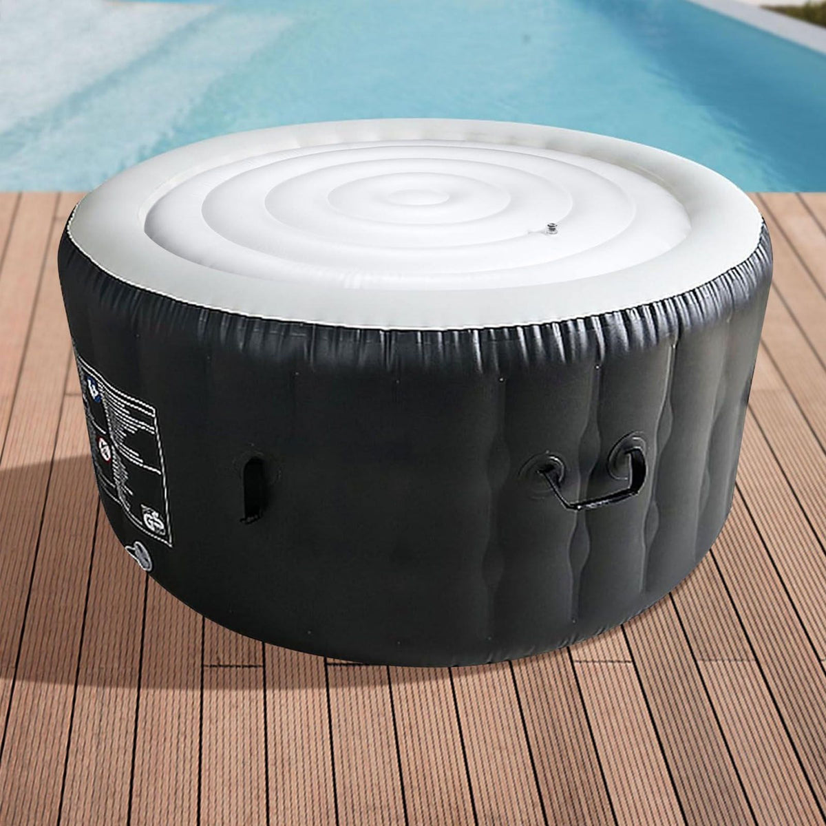 4.5 Ft Inflatable Hot Tub Cover Foldable Energy Saving Lid for Round Outdoor Inflatable Hot Tubs