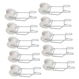 10pcs Tomato Roller Hooks Galvanized Steel Wire PP Heat Resistant Space Saving 15m Twine Vine Crop Trellis Roller Hooks for Cucumber Loofah Grapes