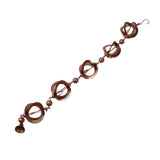 Hanging Rain Chain Metal Decorative Rotating Hollow Rain Chain for Garden Courtyard - 45-Degree Angle
