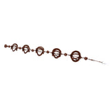 Hanging Rain Chain Metal Decorative Rotating Hollow Rain Chain for Garden Courtyard