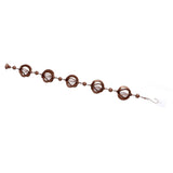 Hanging Rain Chain Metal Decorative Rotating Hollow Rain Chain for Garden Courtyard - Close-Up Angle