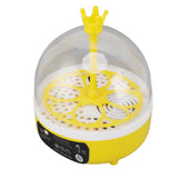 Mini Egg Incubator for Home Automatic Temperature Humidity Control 4 Eggs Candler Poultry Hatching Machine for Chickens Ducks Pigeons Manual Turning