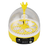 Mini Egg Incubator for Home Automatic Temperature Humidity Control 4 Eggs Candler Poultry Hatching Machine for Chickens Ducks Pigeons Manual Turning