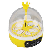 Mini Egg Incubator for Home Automatic Temperature Humidity Control 4 Eggs Candler Poultry Hatching Machine for Chickens Ducks Pigeons Manual Turning