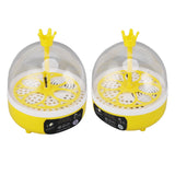 Mini Egg Incubator for Home Automatic Temperature Humidity Control 4 Eggs Candler Poultry Hatching Machine for Chickens Ducks Pigeons Manual Turning - Extra Image