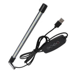 48 LEDs Plant Lamp with 4H 8H 12H Timing 6 Modes Full Spectrum 5W USB 5V Telescopic Small Grow Light for Indoor Plants - 45-Degree Angle