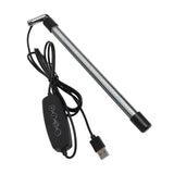 48 LEDs Plant Lamp with 4H 8H 12H Timing 6 Modes Full Spectrum 5W USB 5V Telescopic Small Grow Light for Indoor Plants - Rear View