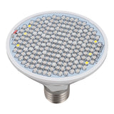 8W Indoor Plant Lamp Bulb 200 LED Heat Dissipation Full Spectrum Plant Grow Light Bulb for Home Greenhouse 110 to 220V - Rear View
