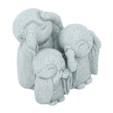 Mini Monk Buddha Statue Chinese Green Sandstone Cute Buddha Figurine 3 Little Monks Ornament for Fish Tank Aquarium Home Garden Decoration Style 3