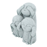 Mini Monk Buddha Statue Chinese Green Sandstone Cute Buddha Figurine 3 Little Monks Ornament for Fish Tank Aquarium Home Garden Decoration Style 3