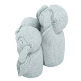 Mini Monk Buddha Statue Chinese Green Sandstone Cute Buddha Figurine 3 Little Monks Ornament for Fish Tank Aquarium Home Garden Decoration Style 3 - Extra Image