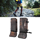 1 Pair Snake Gaiters Polyester Fiber Breathable Lightweight Snake Proof Leg Cover for Hiking Camping Mountaineering Leaf