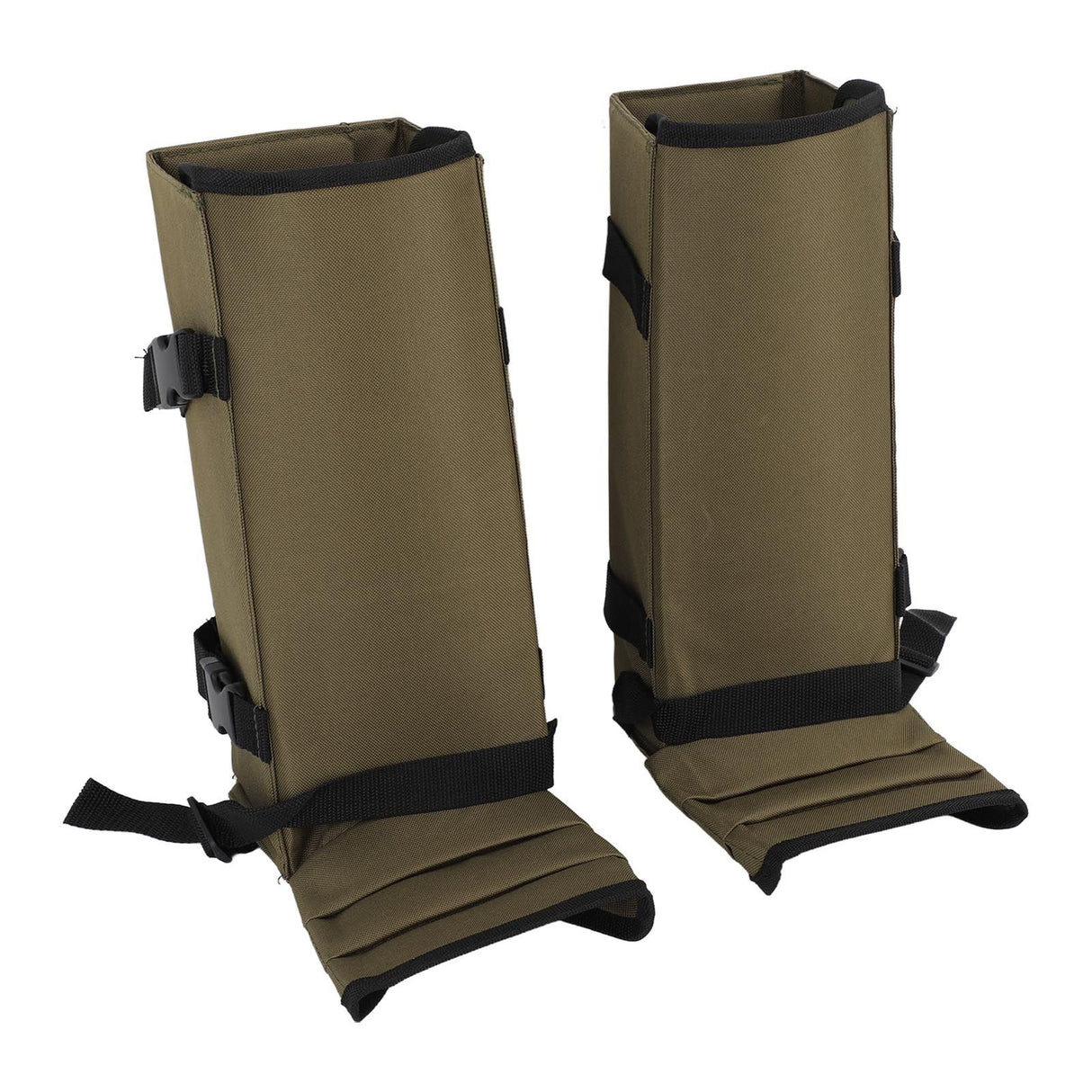 1 Pair Snake Gaiters Polyester Fiber Breathable Lightweight Snake Proof Leg Cover for Hiking Camping Mountaineering OD Green