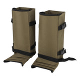 1 Pair Snake Gaiters Polyester Fiber Breathable Lightweight Snake Proof Leg Cover for Hiking Camping Mountaineering OD Green