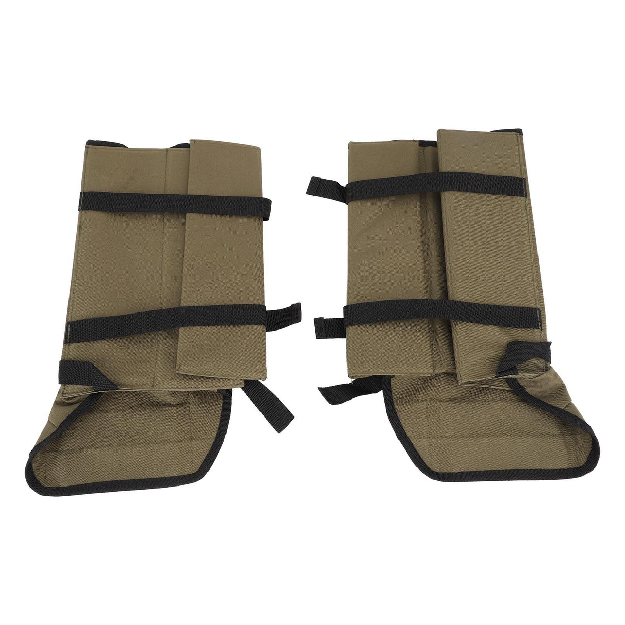 1 Pair Snake Gaiters Polyester Fiber Breathable Lightweight Snake Proof Leg Cover for Hiking Camping Mountaineering OD Green