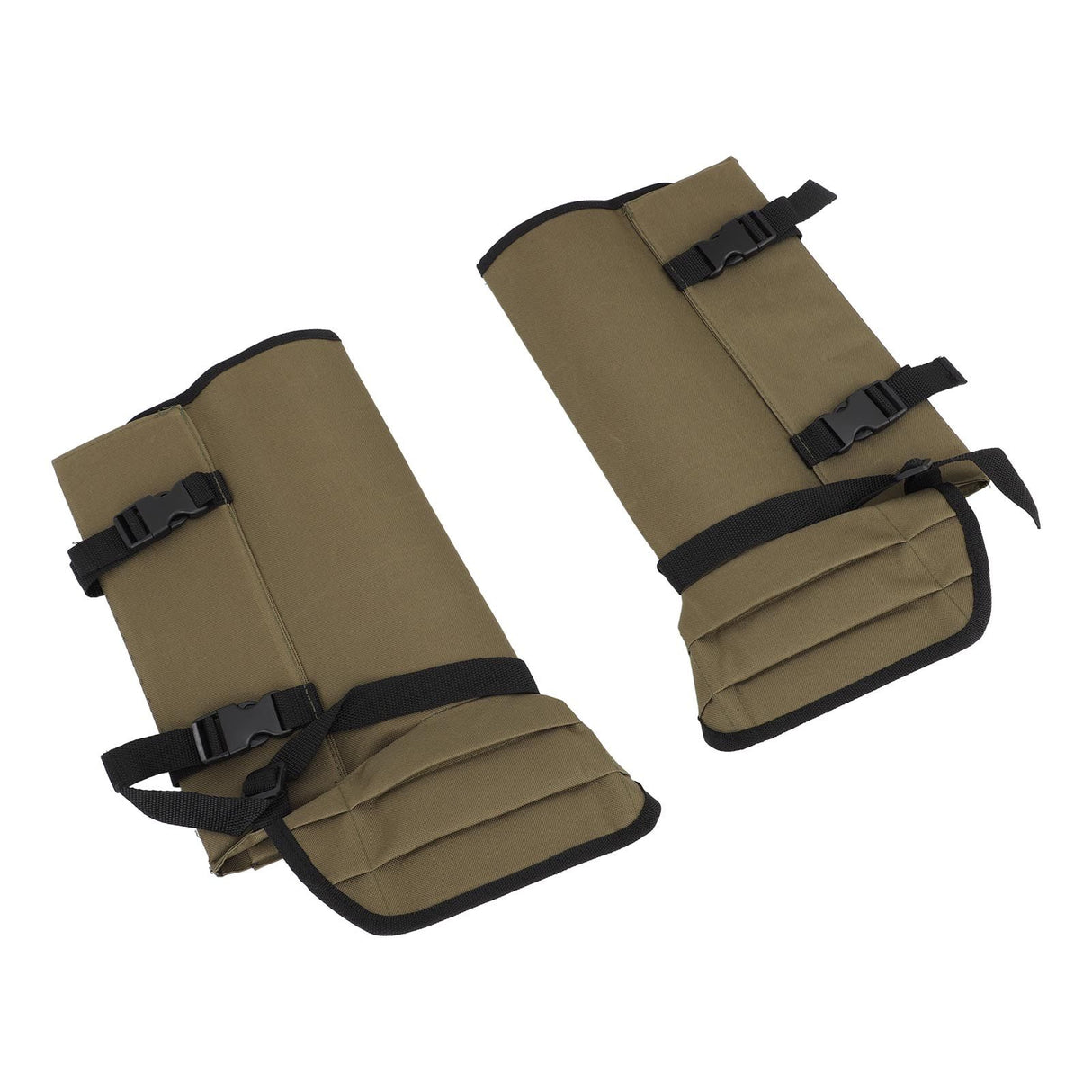 1 Pair Snake Gaiters Polyester Fiber Breathable Lightweight Snake Proof Leg Cover for Hiking Camping Mountaineering OD Green