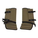 1 Pair Snake Gaiters Polyester Fiber Breathable Lightweight Snake Proof Leg Cover for Hiking Camping Mountaineering OD Green