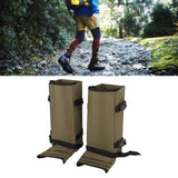 1 Pair Snake Gaiters Polyester Fiber Breathable Lightweight Snake Proof Leg Cover for Hiking Camping Mountaineering OD Green