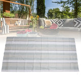 Outdoor Swingset Shade 600D Oxford Cloth Sunproof Waterproof Playground Replacement Canopy Swing Set Tarp Cover for Backyard Striped