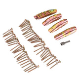 50 Sets Fence Wire Fasteners Carbon Steel Zinc Plated Rust Proof Wire Fencing Staples with Hex Socket Wrench for Repairing Fence