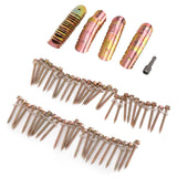 50 Sets Fence Wire Fasteners Carbon Steel Zinc Plated Rust Proof Wire Fencing Staples with Hex Socket Wrench for Repairing Fence