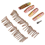 50 Sets Fence Wire Fasteners Carbon Steel Zinc Plated Rust Proof Wire Fencing Staples with Hex Socket Wrench for Repairing Fence