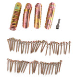 50 Sets Fence Wire Fasteners Carbon Steel Zinc Plated Rust Proof Wire Fencing Staples with Hex Socket Wrench for Repairing Fence